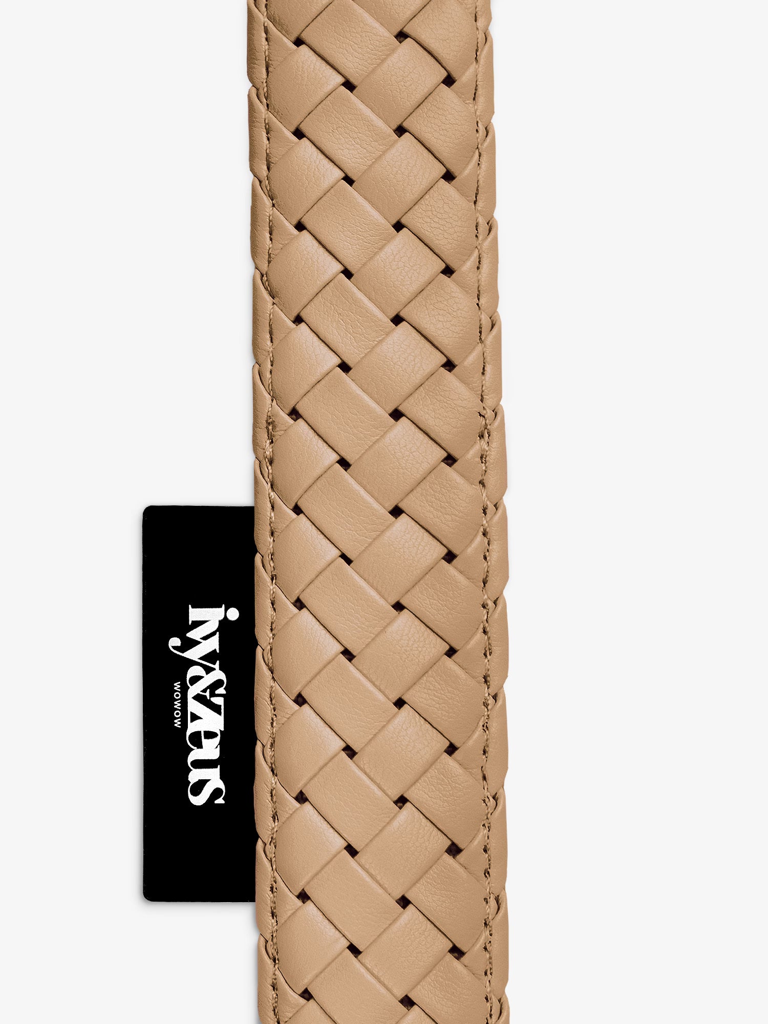 Safari – geflochtenes Hundehalsband in Beige