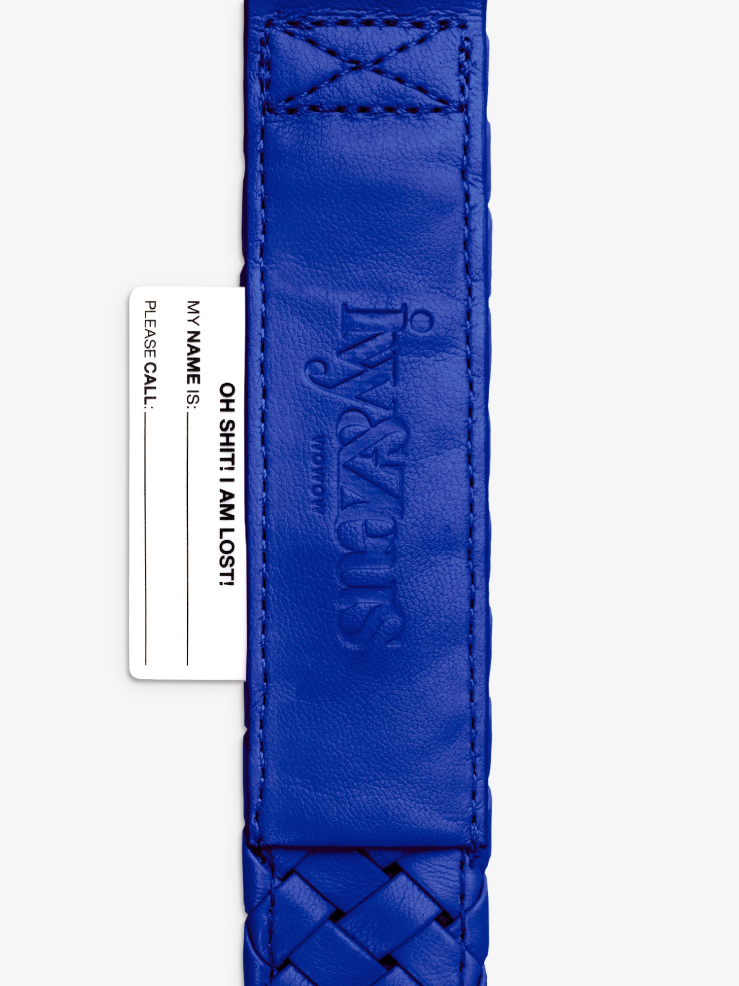 Poseidon – geflochtenes Hundehalsband in Signature Blau