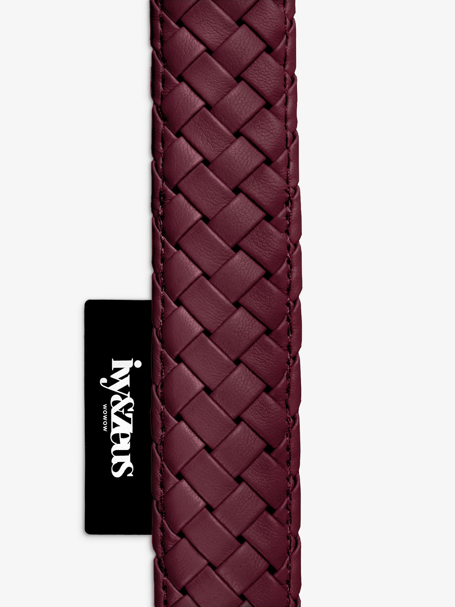 Rusty – geflochtenes Hundehalsband in Bordeaux