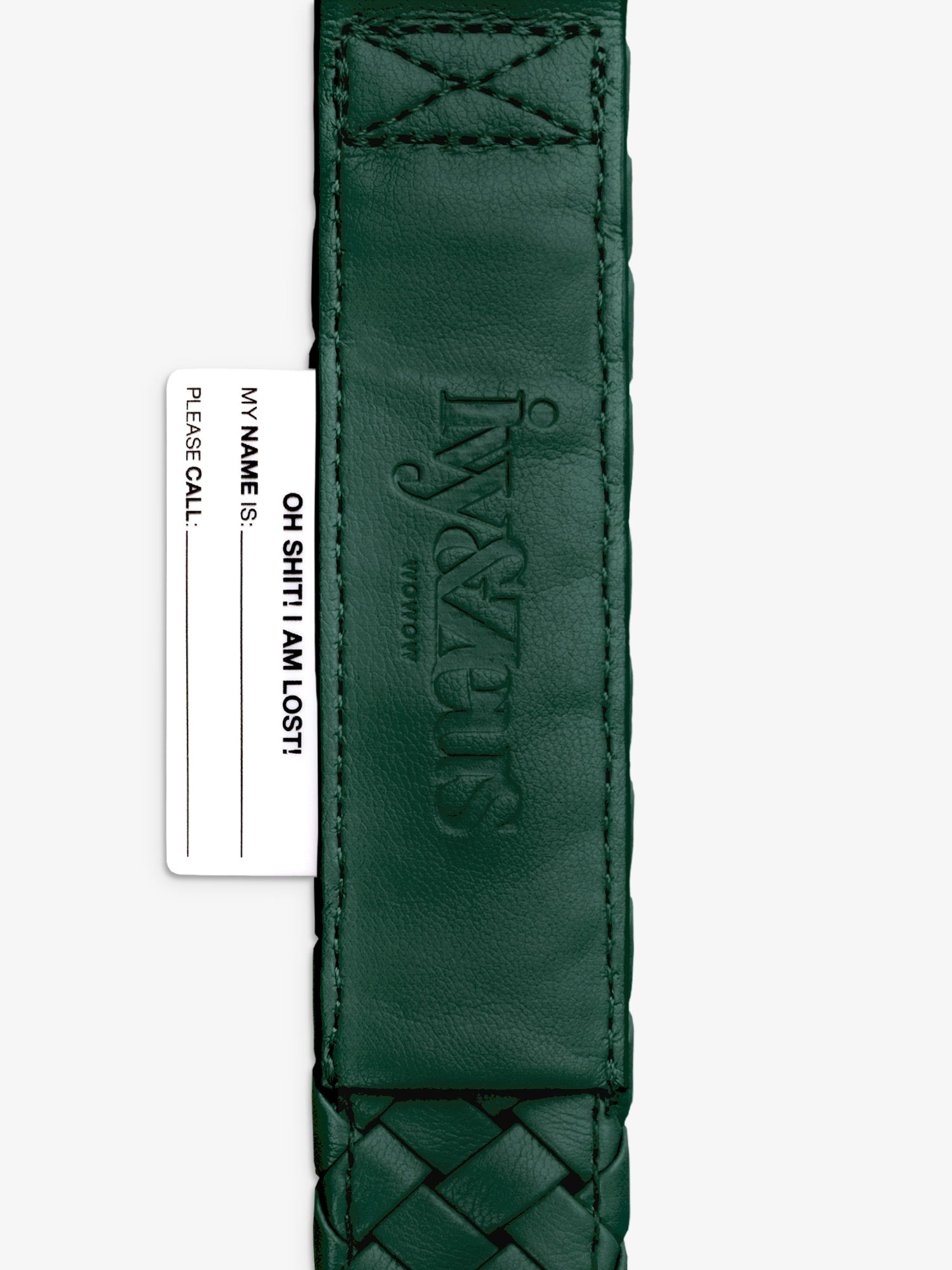 Forest – geflochtenes Hundehalsband in Waldgrün