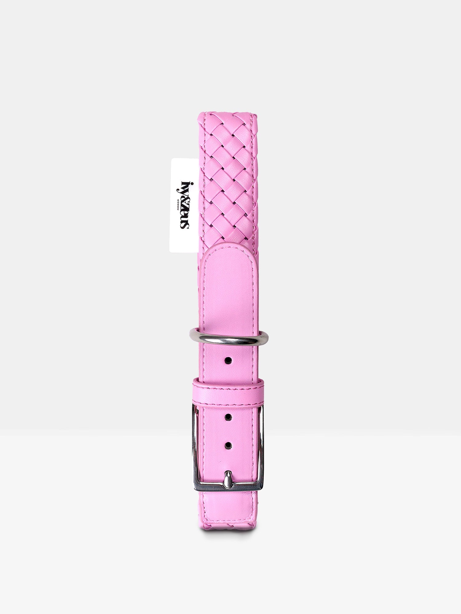 Daisy – geflochtenes Hundehalsband in Rosa