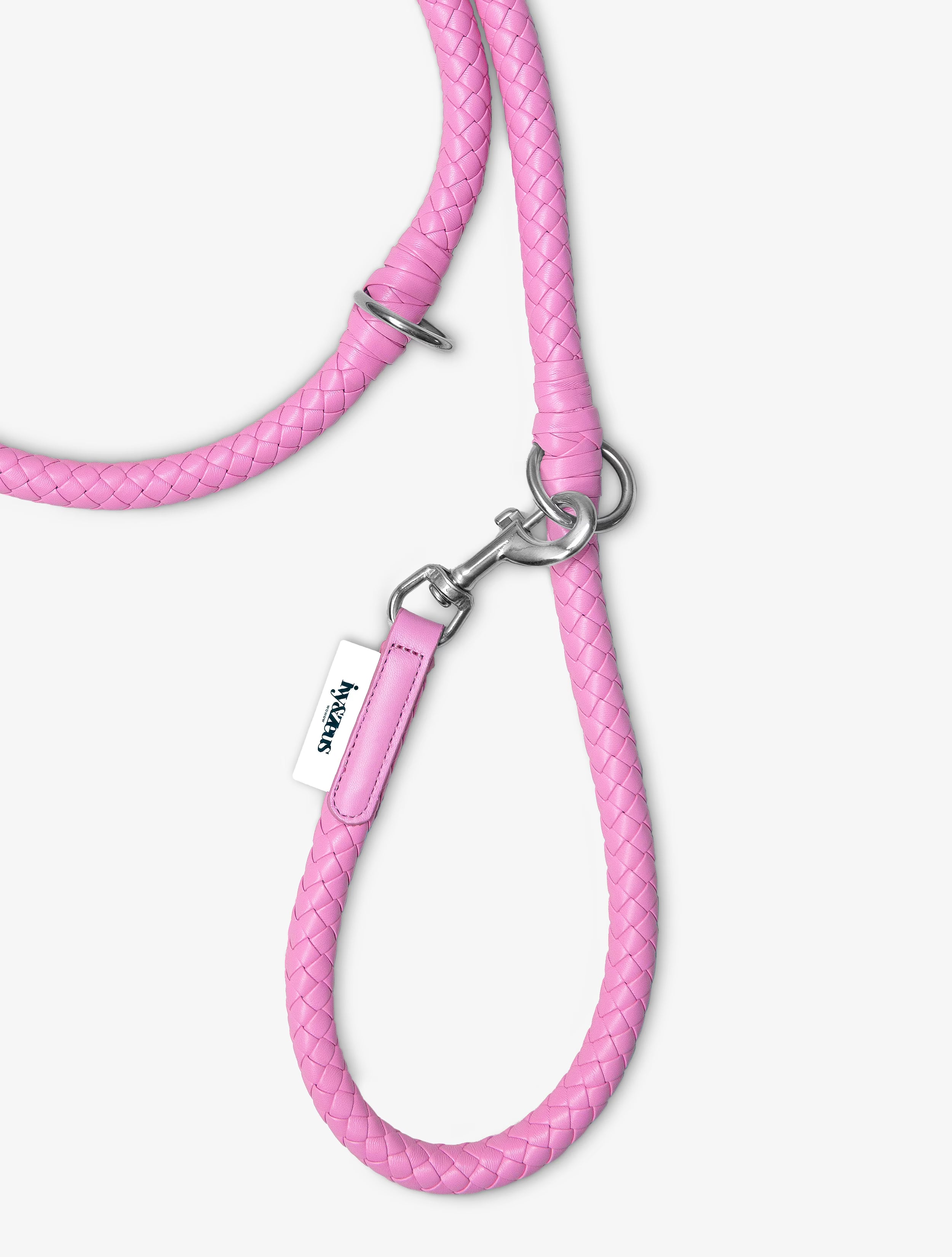 Daisy - geflochtene Hundeleine in Rosa