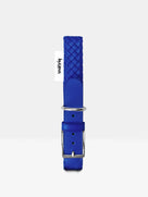 Hundehalsband in Poseidon Blau mit Metallschnalle, Studioaufnahme