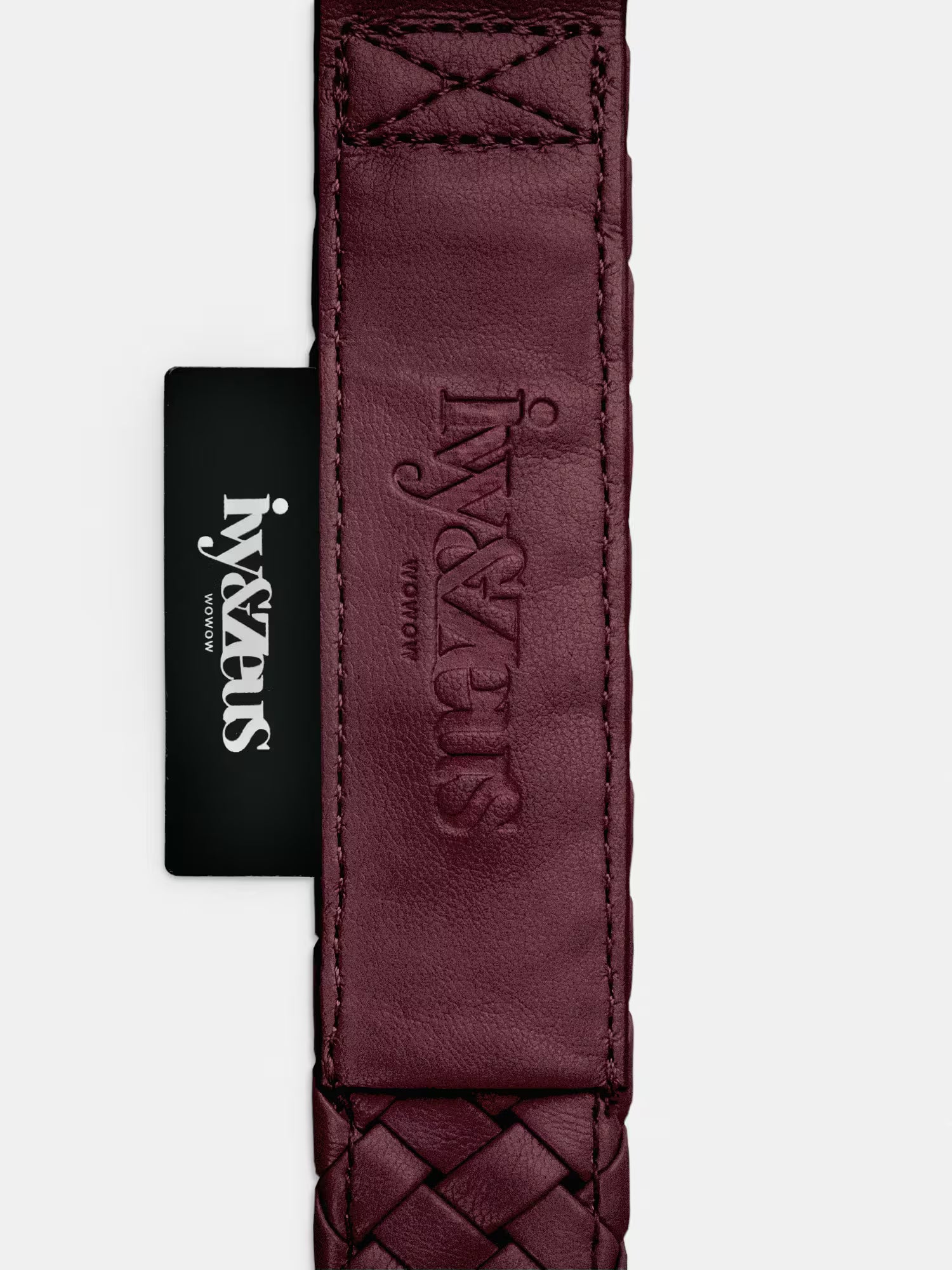 Handgeflochten & Limitiert: Halsband Rusty in Bordeaux