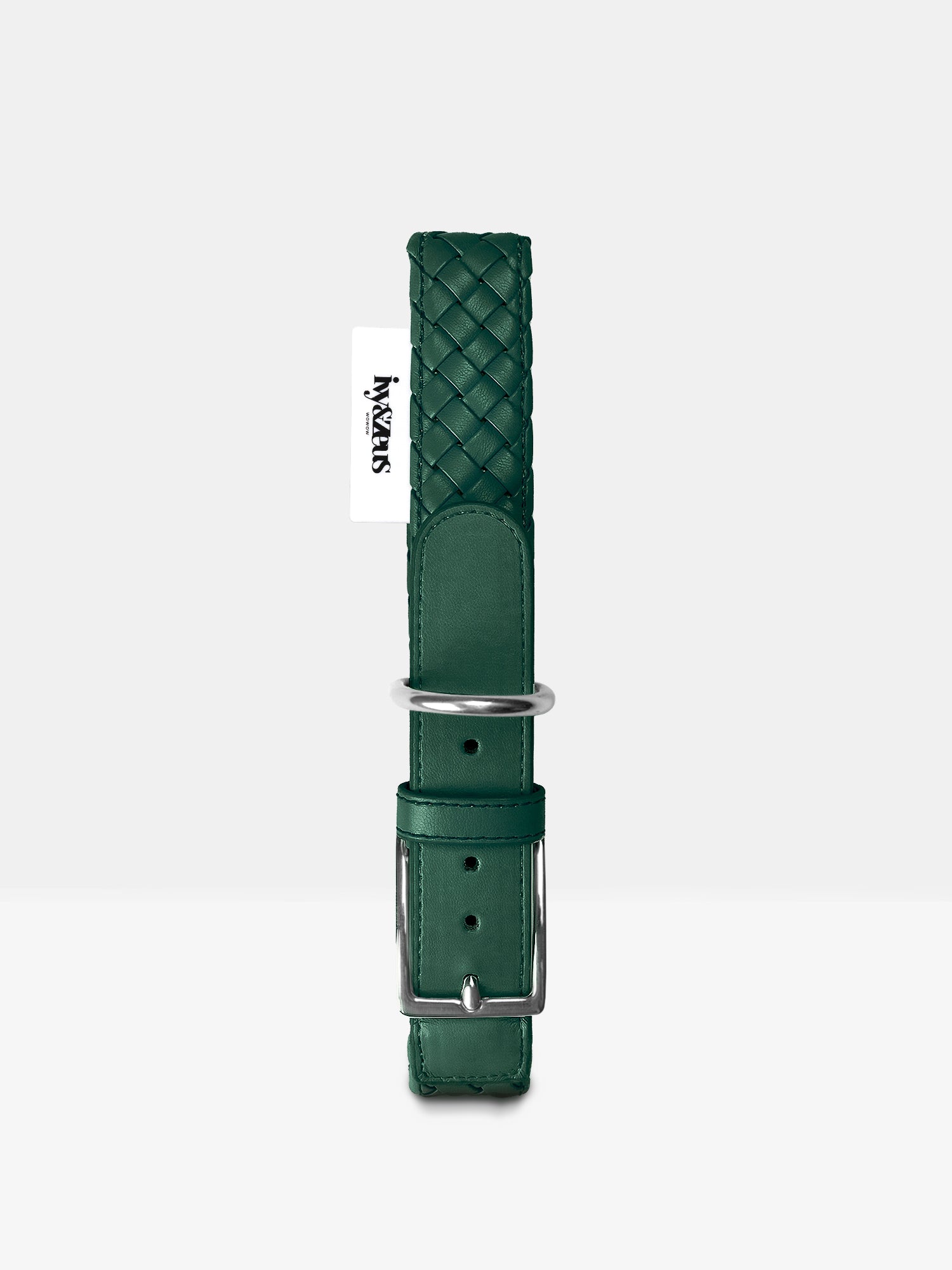 Forest – geflochtenes Hundehalsband in Waldgrün