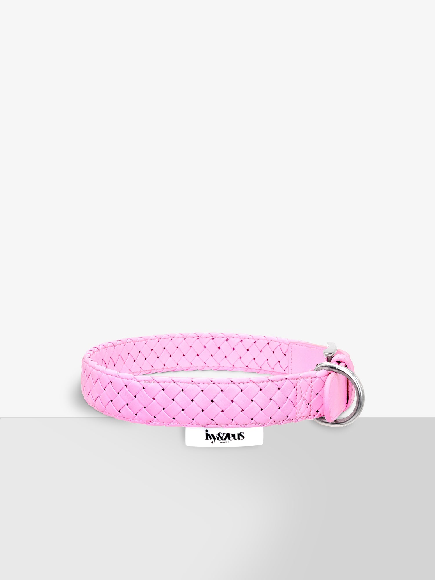 Daisy – geflochtenes Hundehalsband in Rosa