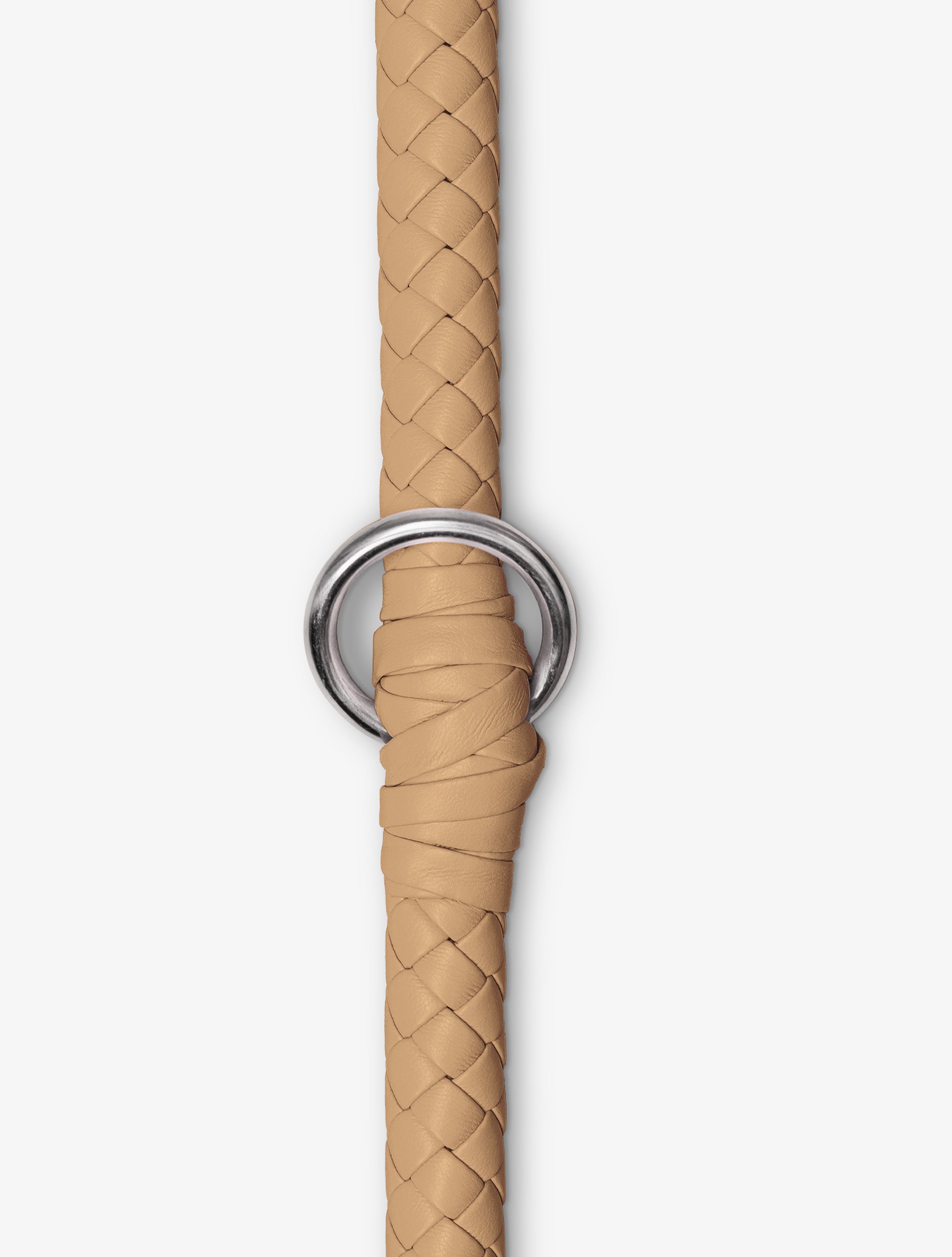 Safari - geflochtene Hundeleine in Beige