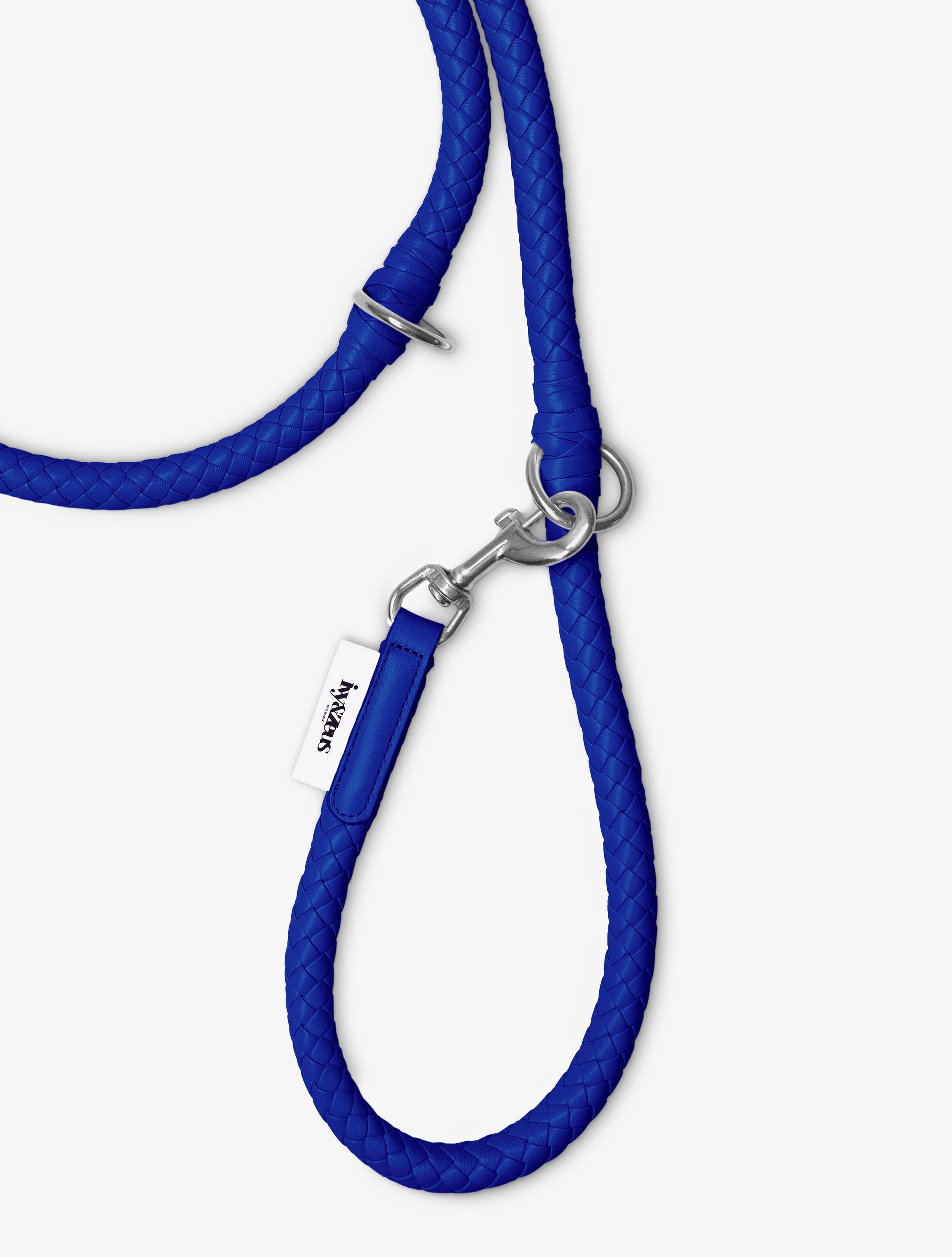Poseidon - geflochtene Hundeleine in Signature Blau
